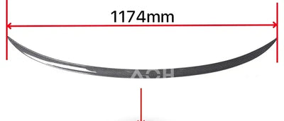Becquet Coffre BMW E90 PSM MP M4 Carbone 2005-2012 - vue de profil 7 - Becquet Voiture