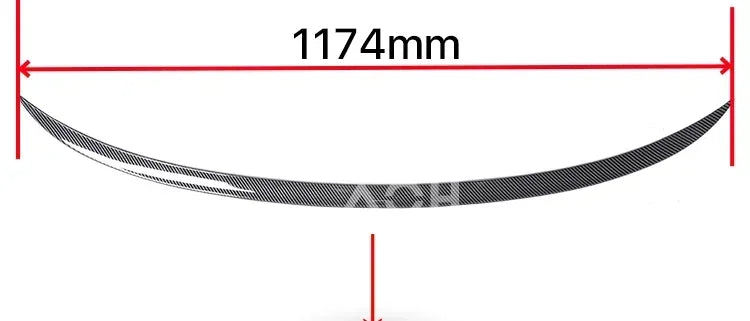 Trunk Spoiler BMW E90 PSM MP M4 Carbon 2005-2012 - side view 7 - Becquet Voiture