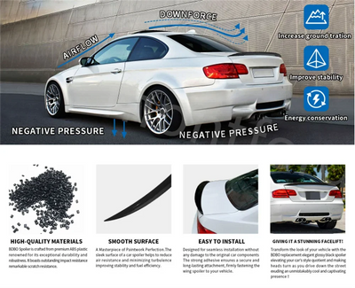 Becquet Coffre BMW E92 Serie 3 M4 PSM MP Style - vue rapprochée - Becquet Voiture