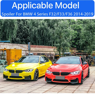 Becquet Coffre BMW F32 F33 F36 Serie 4 M4 PSM - détail du montage - Becquet Voiture