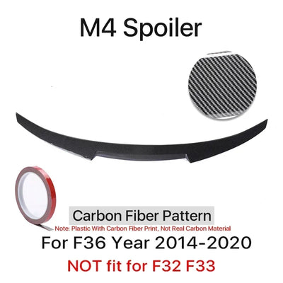 Becquet Coffre BMW F32 F33 F36 Serie 4 M4 PSM - vue rapprochée 4 - Becquet Voiture