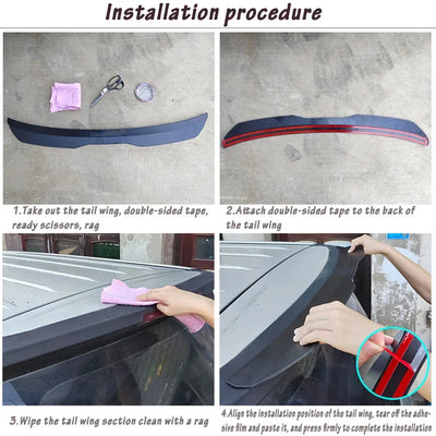 Becquet Coffre BMW G21 G81 M340 M3 Touring - détail du montage 2 - Becquet Voiture
