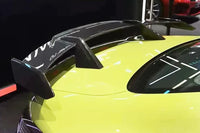 Trunk Lip Spoiler BMW M3 M4 G80 G82 MP Carbon Fiber - side view 2 - Becquet Voiture