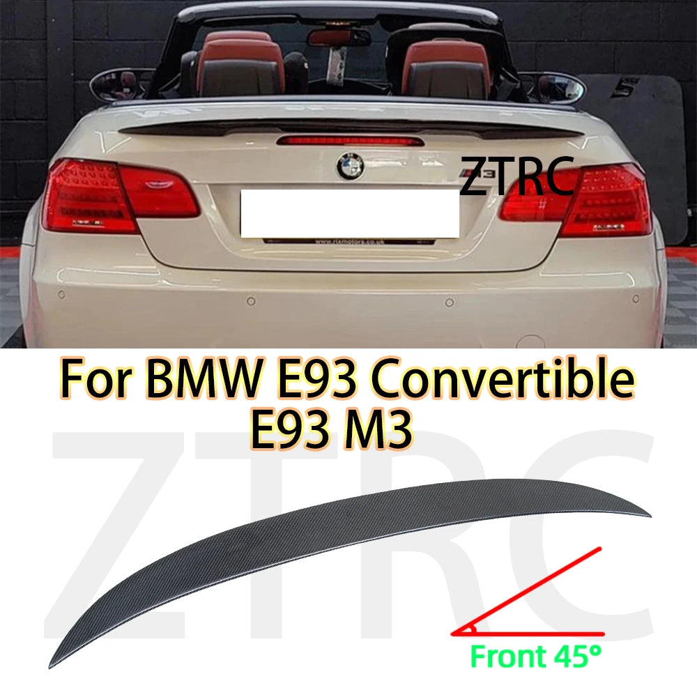 Becquet Coffre BMW Série 3 E93 Cabriolet M3 Carbone - vue de face - Becquet Voiture