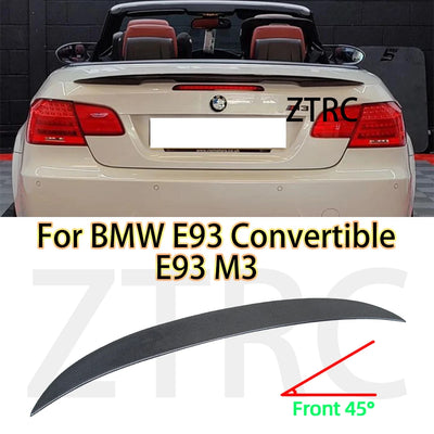 Becquet Coffre BMW Série 3 E93 Cabriolet M3 Carbone - vue de face - Becquet Voiture