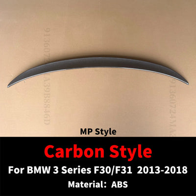Becquet Coffre BMW Série 3 F30 F31 MP M4 PSM - vue arrière 2 - Becquet Voiture