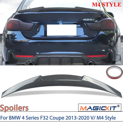 Becquet Coffre BMW Série 4 F32 Coupé M4 2013-2020 - vue de face - Becquet Voiture