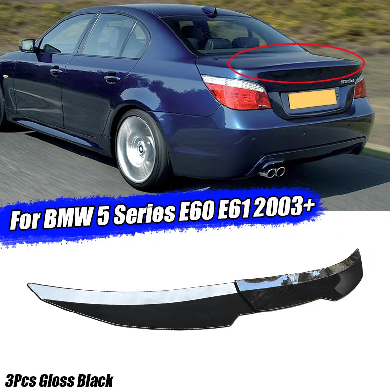 Becquet Coffre BMW Série 5 E60 E61 M5 2003+ - vue de face - Becquet Voiture