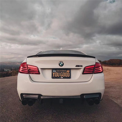 Becquet Coffre BMW Série 5 F10 F18 M5 520i 535i - installé sur véhicule - Becquet Voiture