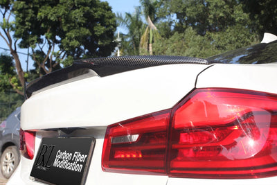 Becquet Coffre BMW Série 5 G30 G38 M5 F90 Carbone - vue arrière 2 - Becquet Voiture