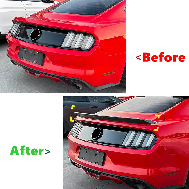 Becquet Coffre Ford Mustang MK6 Decklid 2015-2022 - vue de trois-quarts - Becquet Voiture