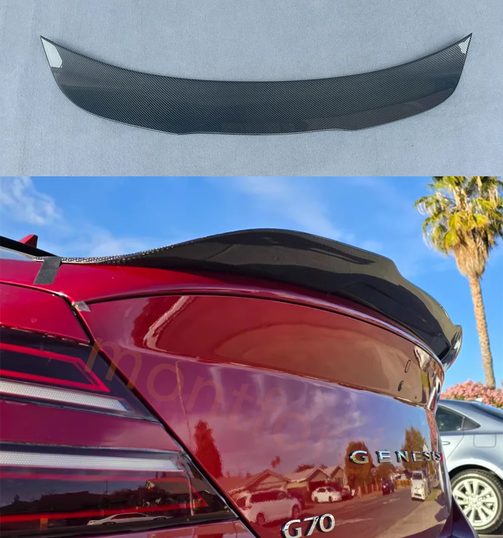 Becquet Coffre Genesis G70 EPA Carbone 2022-2025 - vue de face - Becquet Voiture