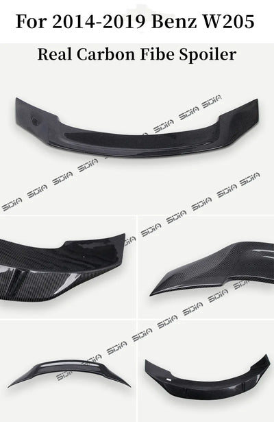 Becquet Coffre Mercedes Classe C W205 2014-2019 Carbone - détail du montage - Becquet Voiture
