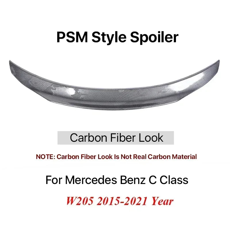 Becquet Coffre Mercedes Classe C W205 C63 AMG PSM - détail du montage 3 - Becquet Voiture