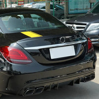 Trunk Lip Spoiler Mercedes C-Class W205 S205 AMG - side view - Becquet Voiture
