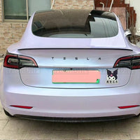 Becquet Coffre Tesla Model 3 Model Y Carbone - vue de dessus - Becquet Voiture
