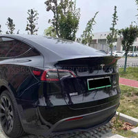 Becquet Coffre Tesla Model 3 Model Y Carbone - vue de profil - Becquet Voiture