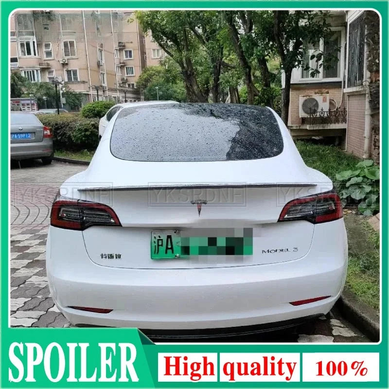 Becquet Coffre Tesla Model 3 Y ABS Performance - vue de face - Becquet Voiture
