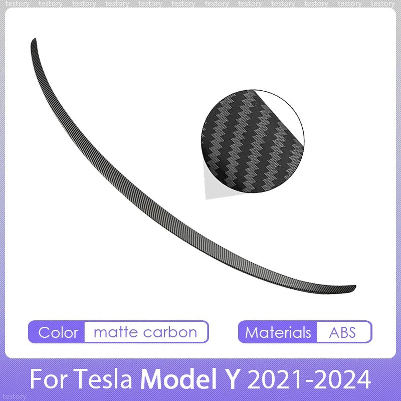 Becquet Coffre Tesla Model 3 Y Juniper Highland - détail du montage 2 - Becquet Voiture