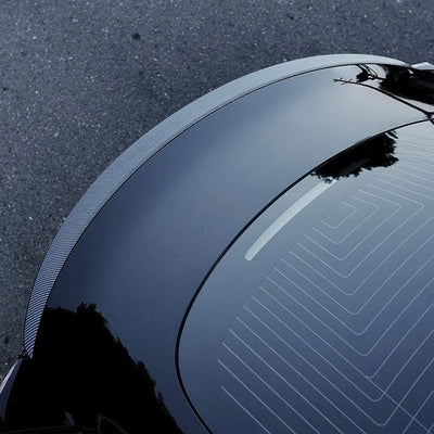 Becquet Coffre Tesla Model 3 Y Juniper Highland - installé sur véhicule - Becquet Voiture