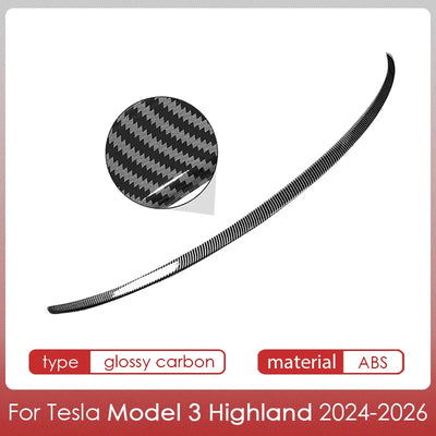 Becquet Coffre Tesla Model 3 Y Juniper Highland - vue de face 2 - Becquet Voiture