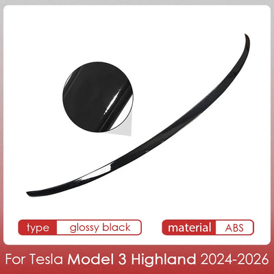 Becquet Coffre Tesla Model 3 Y Juniper Highland - vue de profil 2 - Becquet Voiture