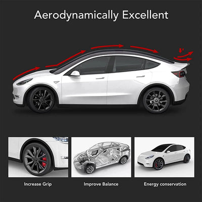 Becquet Coffre Tesla Model 3 Y Juniper Highland - vue de profil - Becquet Voiture