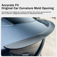 Becquet Coffre Tesla Model Y Juniper Carbone - vue arrière - Becquet Voiture