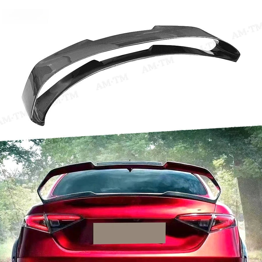 Becquet de Coffre Carbone Alfa Romeo Giulia 2015+ - vue de face - Becquet Voiture