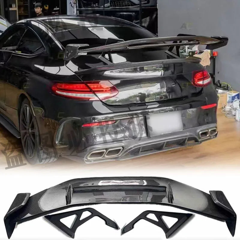 Becquet de Coffre Carbone Mercedes Classe C Coupé W205 2014-2021 - vue de face - Becquet Voiture