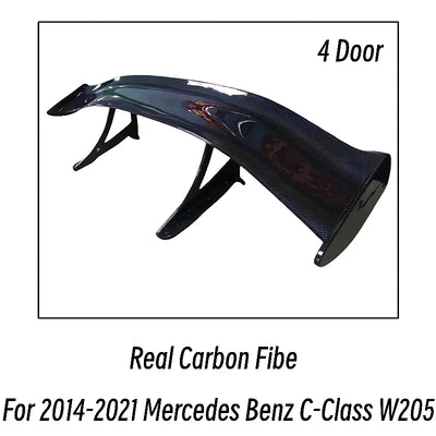 Becquet de Coffre Carbone Mercedes Classe C W205 - détail du montage - Becquet Voiture