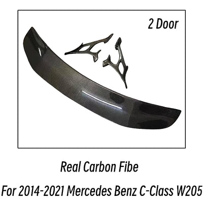 Becquet de Coffre Carbone Mercedes Classe C W205 - vue rapprochée - Becquet Voiture