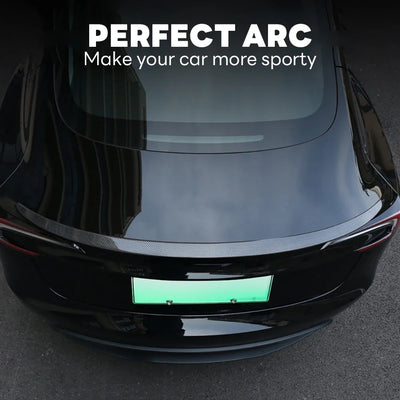Becquet de Coffre Tesla Model 3 et Model Y 2017-2024 - installé sur véhicule - Becquet Voiture