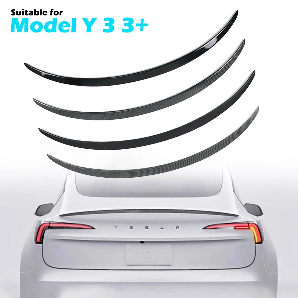 Becquet de Coffre Tesla Model 3 et Model Y 2017-2024 - vue de face - Becquet Voiture