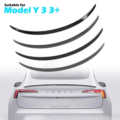 Becquet de Coffre Tesla Model 3 et Model Y 2017-2024 - vue de face - Becquet Voiture