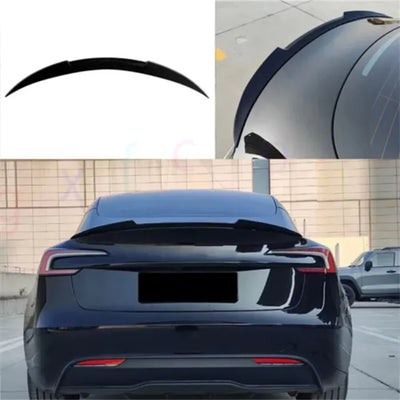 Becquet de Coffre Tesla Model 3 et Model Y - installé sur véhicule - Becquet Voiture