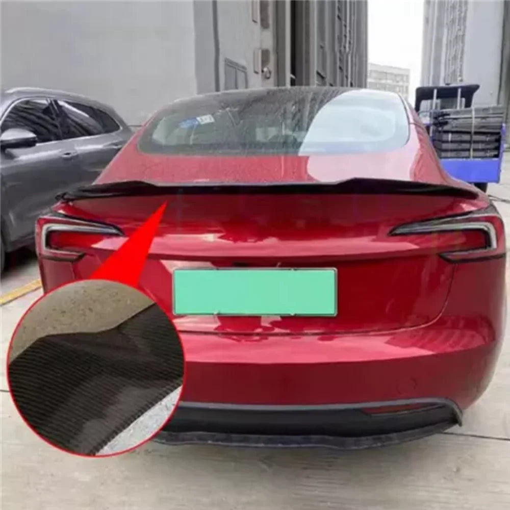 Becquet de Coffre Tesla Model 3 et Model Y - vue de face - Becquet Voiture
