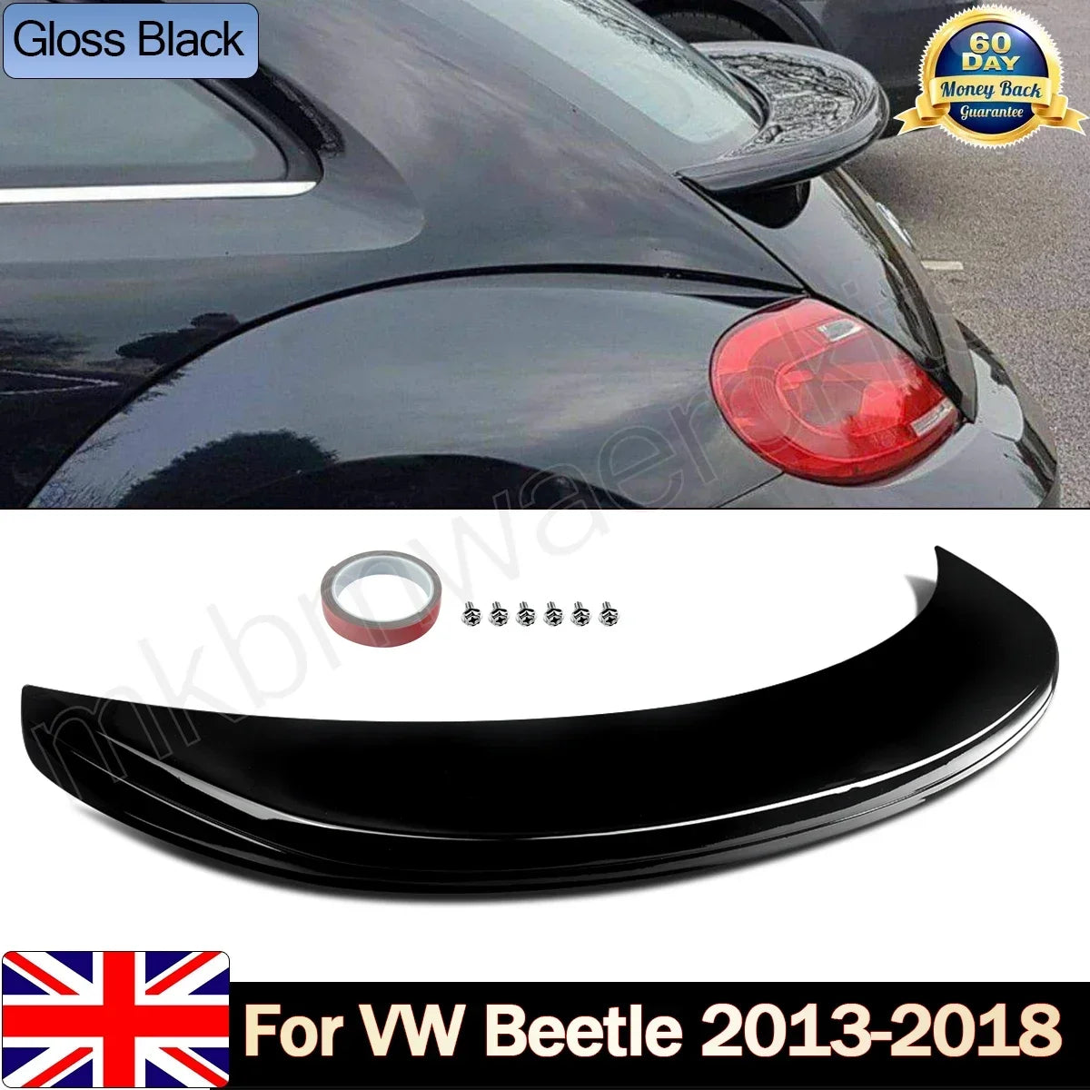 Becquet de Coffre VW Coccinelle A5 2013-2018 - vue de face - Becquet Voiture