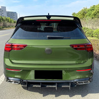 Becquet de Toit Arrière Volkswagen Golf 8 MK8 2020-2023 - vue de profil - Becquet Voiture