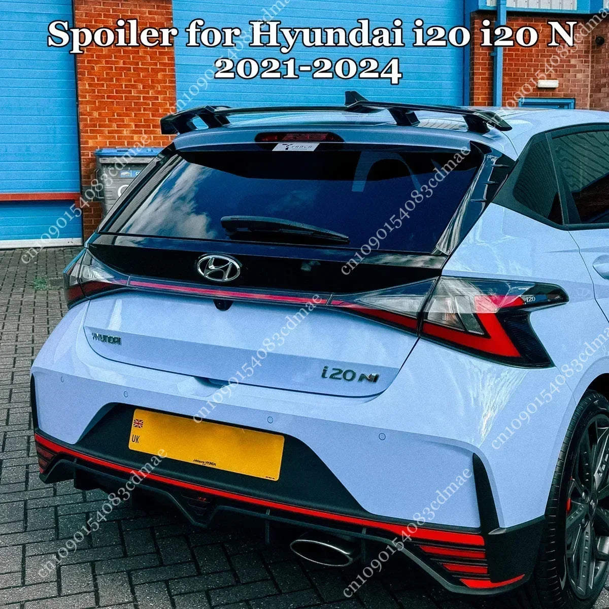 Becquet de Toit Hyundai i20 N N-Line 2021-2024 - vue de face - Becquet Voiture