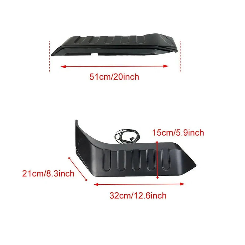 Becquet de Toit Jeep Wrangler JK JL 2007-2023 - packshot studio - Becquet Voiture
