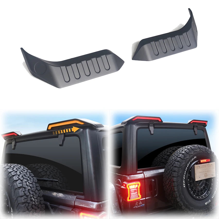 Becquet de Toit Jeep Wrangler JK JL 2007-2023 - vue de face - Becquet Voiture