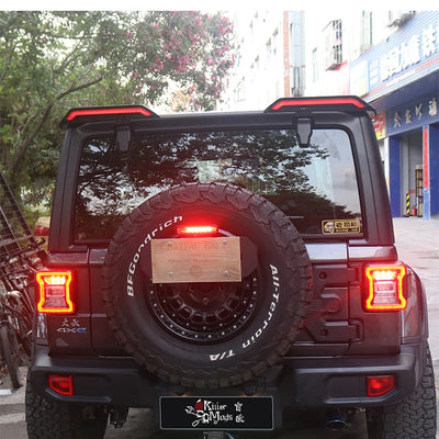 Becquet de Toit Jeep Wrangler JK JL 2007-2023 - vue de trois-quarts - Becquet Voiture