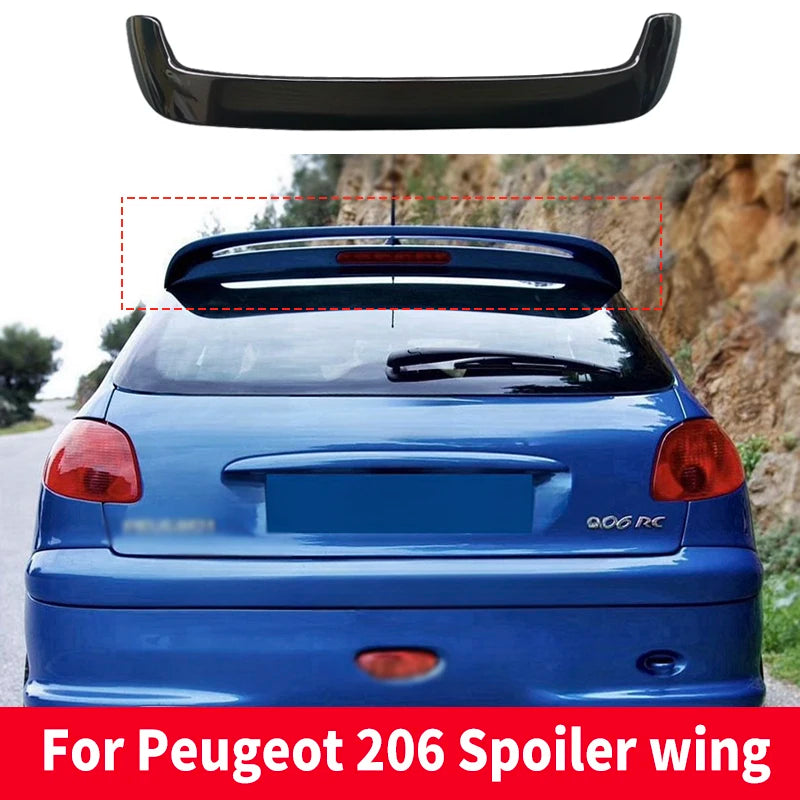 Becquet de Toit Peugeot 206 2013-2018 - vue de face - Becquet Voiture