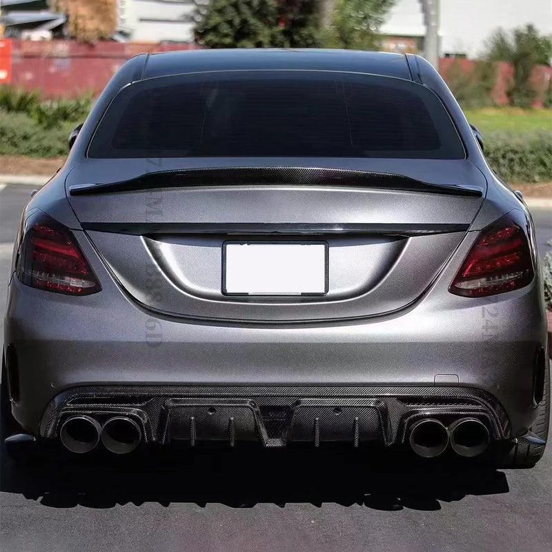 Becquet Diffuseur Mercedes Classe C W205 C63 AMG - vue arrière - Becquet Voiture