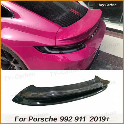 Becquet Dry Carbon Porsche 911 992 Ducktail 2019+ - vue de face - Becquet Voiture