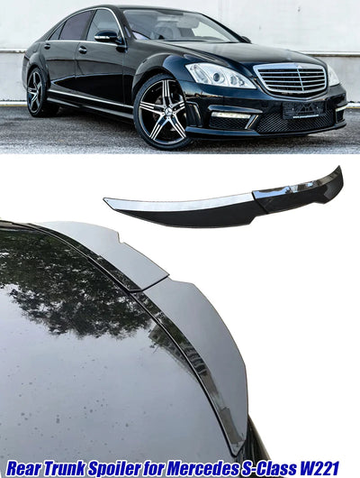 Becquet Ducktail Mercedes Classe S W221 2008-2013 - détail du montage - Becquet Voiture