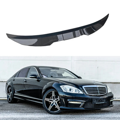 Becquet Ducktail Mercedes Classe S W221 2008-2013 - vue de profil - Becquet Voiture