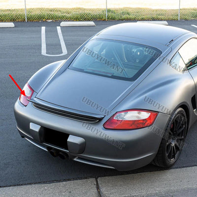 Becquet Ducktail Porsche 987 Cayman Coupé 2005-2012 Carbone - installé sur véhicule 2 - Becquet Voiture