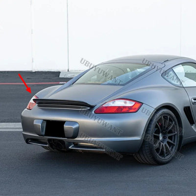 Becquet Ducktail Porsche 987 Cayman Coupé 2005-2012 Carbone - vue arrière - Becquet Voiture